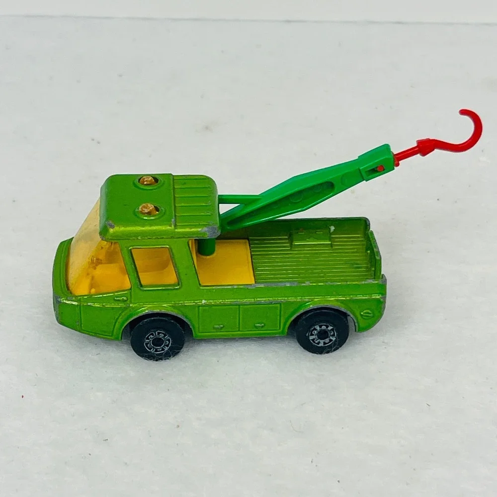 Matchbox Superfast No 74 Toe Joe Tow Truck Green Lesney England 1972 Vintage